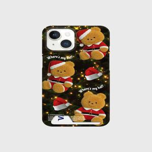 [더나인몰] pattern santa hat gummy [카드수납 폰케이스]