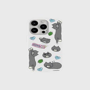 [더나인몰] heycat drawing pattern [반투명 폰케이스]