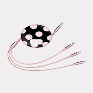 [메이드모먼] big dot glow 디자인 [릴 타입 충전 케이블]