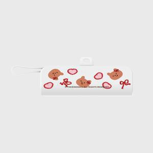 [더나인몰] red ribbon gummy pattern [도킹형 보조배터리]