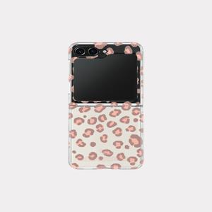 [메이드모먼] warm leopard 디자인 [제트플립 클리어하드 폰케이스]