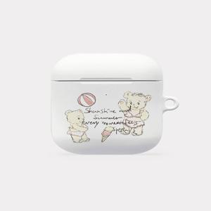 [메이드모먼] summer bear 디자인 [hard 에어팟케이스 시리즈]