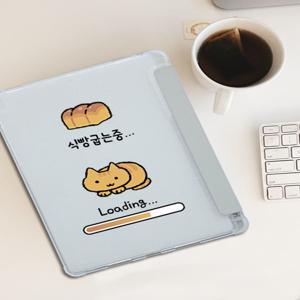 [이레케이스앤굿즈] 식빵고양이 아이패드 갤럭시탭 펜슬수납 커버케이스