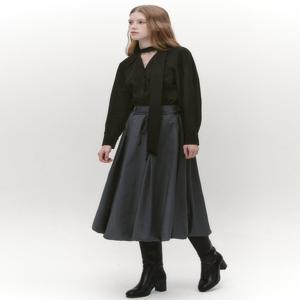 [그레이데시온] Balloon Long Skirt CHARCOAL GREY