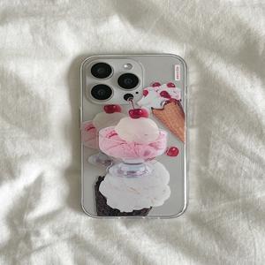 [메이드모먼] sweet cherry 디자인 [클리어 폰케이스]