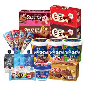 롯데웰푸드 best 아이스크림 골라담기 _ 일품 팥빙수,구구콘,월드콘 外