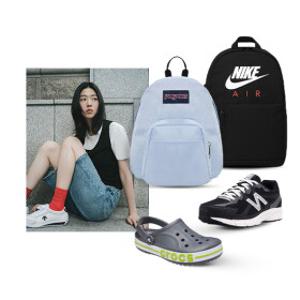 [스포츠 인기 브랜드] 신학기 준비나이키/아디다스/크록스/잔스포츠/노스페이스 인기 슈즈&백팩 특가!