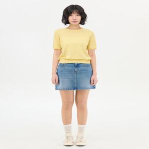 여성) 데님 미니 스커트_MSF2RS2301