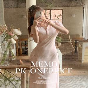 [????여름컬러추가????/원조핏/뉴컬러/누적3만장/3가지기장] 단독제작) memo pk ops - 2color (메모 피케이 원피스)