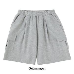 [????누적3만장판매/당일발송] 버뮤다 와이드 카고 스웨트 숏 팬츠 (3COLOR)