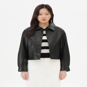 여성) 비건 레더 블루종_MSE1KG2004