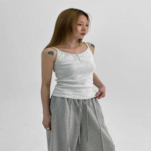 에틸로 버튼 스트랩 나시
