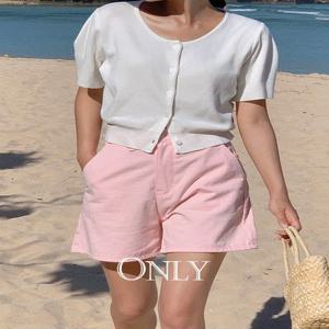 [단독][MADE/3만장돌파]온리 프리미엄 금장 반팔 니트 가디건 (S-XL/데일리룩/라운드넥가디건/세미크롭/여름가디건)