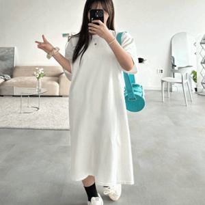 [빅사이즈/7color????] 1+1할인 롱박스티 데일리반팔 휘뚜루 롱원피스 안비치는 반팔 루즈핏 여행룩 바다여행 휴양지룩 박스티 롱티 통통녀 반팔티셔츠 임부복 홈웨어 여름원피스