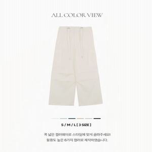 [시즌오프????/made] 루베인 파라슈트 와이드 팬츠 - 6color (밴딩/빅사이즈/스트링/하이웨스트/긴바지/썸머/카고/나일론)
