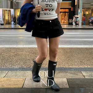 ???? [made/4size] 오튼 논페이드 생지 데님 마이크로 숏 팬츠 -2color (S-XL/생지데님/생지팬츠/숏팬츠/청반바지/로우라이즈/가을청바지)