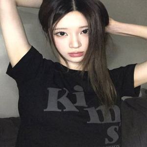 (Unisex) Messy Alpha Logo Tee Black