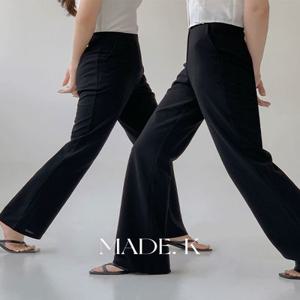 [MADE/기본,롱]원트 와이드 쫀쫀 트레이닝 슬랙스 (S-XL/3만장돌파/데일리룩/오피스룩/출근룩/가을슬랙스/스판슬랙스/교복템)