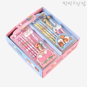 NEW 몰랑 연필&피규어 보호캡세트 10개입 (BOX) 몰랑이 단체선물 필기구 연필캡