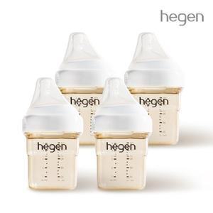 [헤겐] 애착젖병 PPSU 150ml 쿼드라팩(4P) (1단계 꼭지포함)
