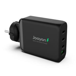 주연테크 캐리밥 120W 블랙 4포트 올인원 초소형 고속충전기 USB-C 케이블포함 PPS PD3.0 QC3.0 100W