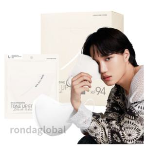 참존 톤업핏 블랙라벨 마스크 중형 화이트 KF94 50입