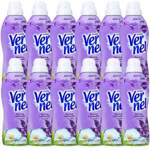 버넬 섬유유연제 스프링 라벤더 900ml 12개