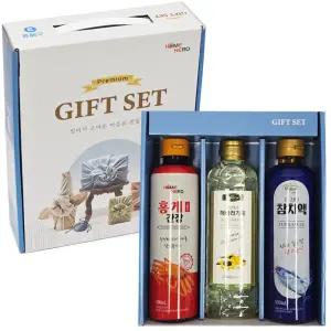 만원 이하 명절선물세트 스페셜3종 (홍게간장 500ml+참치액 500ml+해바라기유 410ml)