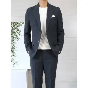 [하프클럽/]봄가을용 보카시 빅사이즈 캐주얼 정장 자켓