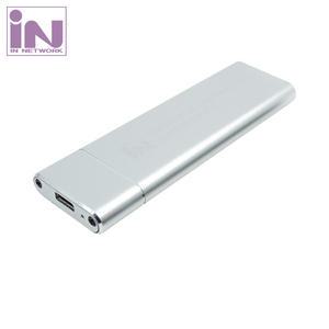 USB C타입 M.2 NVMe SSD 외장 케이스 실버 IN-SSDM2A [H@lu]