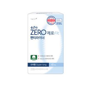 깨끗한나라 순수한면 제로핏 슈퍼롱 팬티라이너 40P