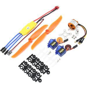 A2212 2212 2200KV 브러시리스 모터 30A ESC 모터 6035 프로펠러 SG90 9G RC 고정 날개 비행기 헬리콥터 용