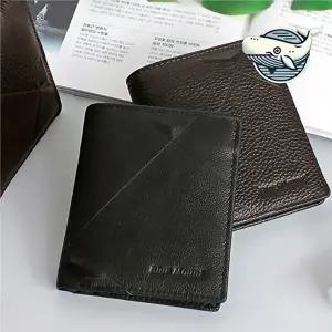 내구성 좋은 남성용 부드러운 가죽 지갑 필수-WFGVBDD
