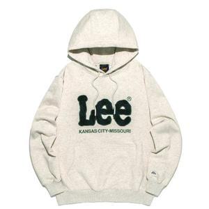 [LEE] 트위치 데님 아플리케 후드 티셔츠 B1 LE2303HD04 OT
