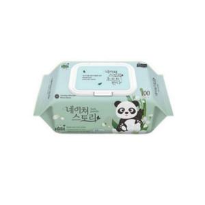네이쳐스토리 소프트판다 아기물티슈 캡형 100매, 30개