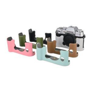 Fujifilm XT50 FUJI 하프 바디 비디오 가방용 PU 가죽 카메라 케이스 커버