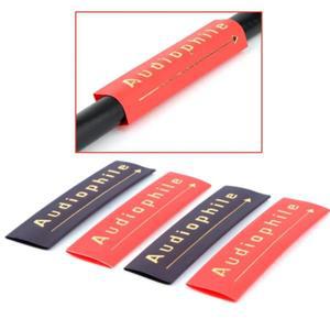 4Pcs Audiophile 열 수축 튜브 14mm 절연 슬리브 DIY 스피커 오디오 케이블에 적합