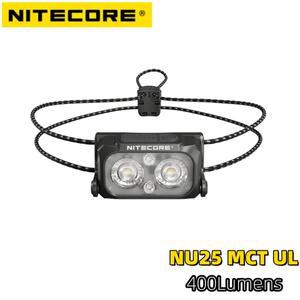 2025 새로운 도착 NITECORE NU25 MCT UL USB-C 충전식 전조등 400루멘 NiteLab UHE LED 헤드라이트 Bulit-i