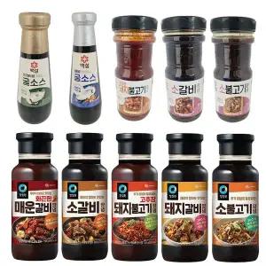 [보리보리/베스트쇼핑]백설 닭볶음탕양념 소불고기 소갈비 돼지불고기 돼지갈비 양념 굴소스 x2개