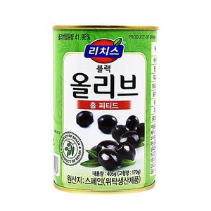 리치스 블랙 올리브 405g-홀 피티드-캔