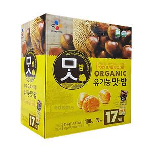 맛밤 CJ 유기농맛밤 714g(42g x 17개입) 개별포장 밤100% 인기간식 단밤