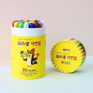 파스넷 프리미엄 색연필 kids 30색 원형보관 케이스 포함