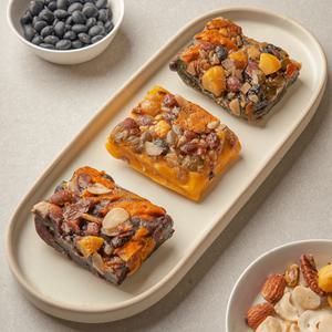 [밀레의공방]토핑 가득한 삼색영양찰떡 단호박 찰흑미 해풍쑥 영양떡 2Kg
