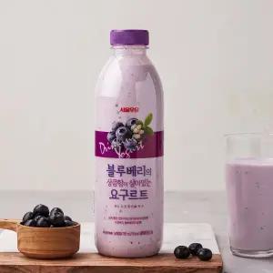 [서울우유] 블루베리의 상큼함이 살아있는 요구르트 750ml