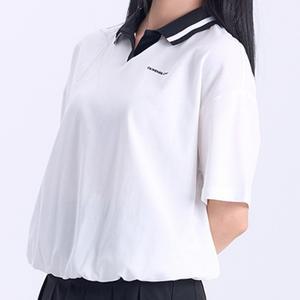 여성 여자 골프 웨어 운동 스포츠 반팔 봄 여름 카라 기본 베이직 데일리 캐주얼 반팔티 일상 심플 테니스