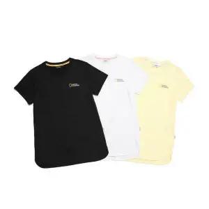 [내셔널지오그래픽] N232WTS230 여성용 프레리 SMALL LOGO 중힙기장 반팔 티셔츠