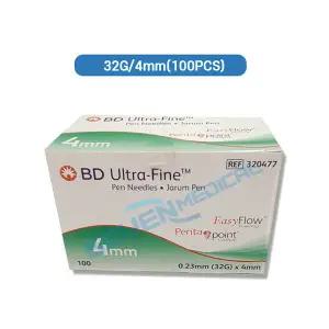 BD 인슐린 팬니들 32G 4mm 100PCS 인슐린주사침