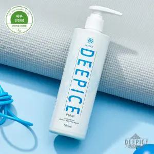 딥아이스 스포츠겔 500ml 대용량 로션 펌프형 바르는 쿨 파스타입 근육뭉침 마사지
