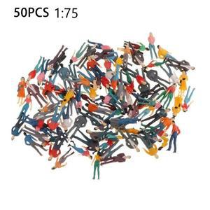 50Pcs 1:75 모델 미니어처 피규어 스케일 19-25mm 페인트 장면 사람들 포즈 여러 가지 빛깔의 승객
