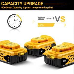 정품 디월트 6.0Ah 20V 전동공구 배터리 DCB204/DCB205/DCB206/DCB184/DCB206 20V 리튬 배터리